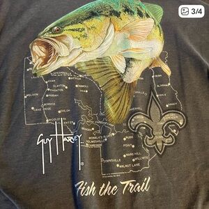Guy Harvey Fish the Trail T-Shirt - Multicolor